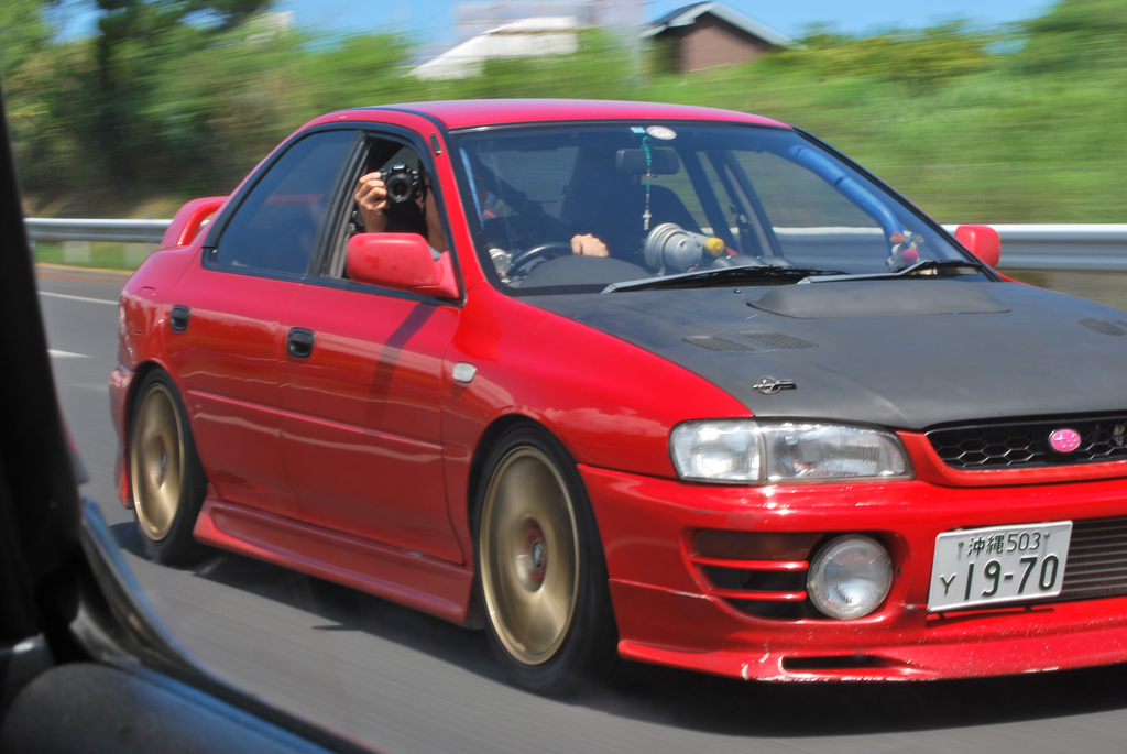 Subaru impreza gc8 red