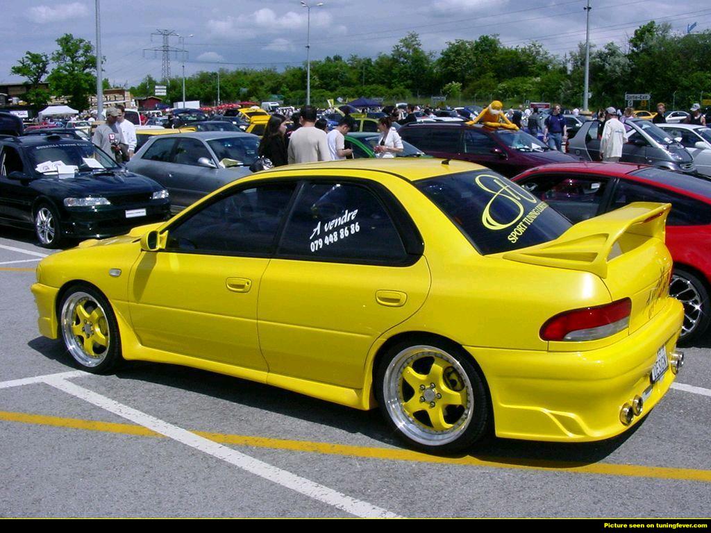 Subaru impreza gc8 yellow